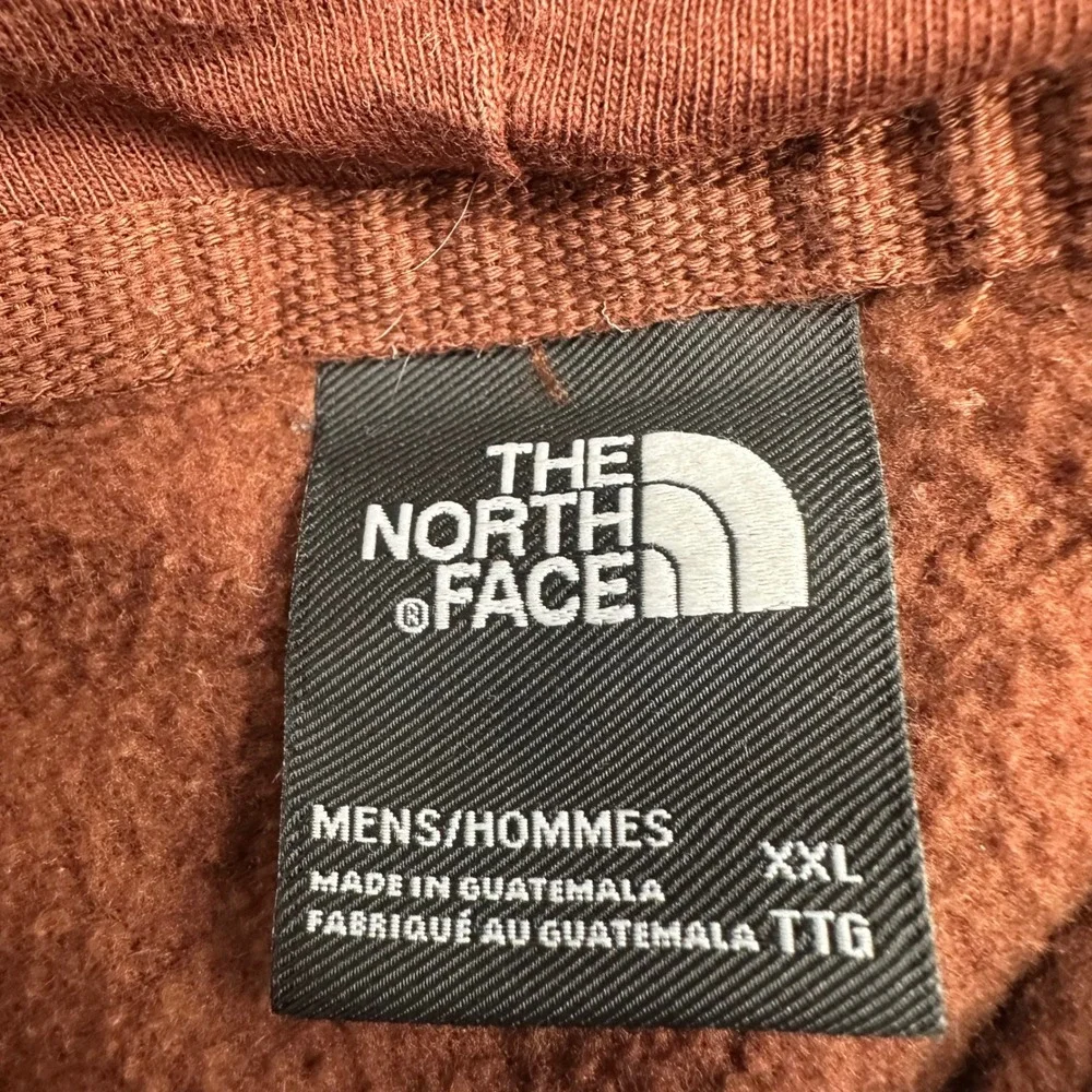 The North Face Mens XXL Brown Box Logo Hoodie Never Stop Exploring Pullover